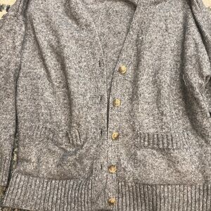 Ella Moss Gray Cardigan Sweater